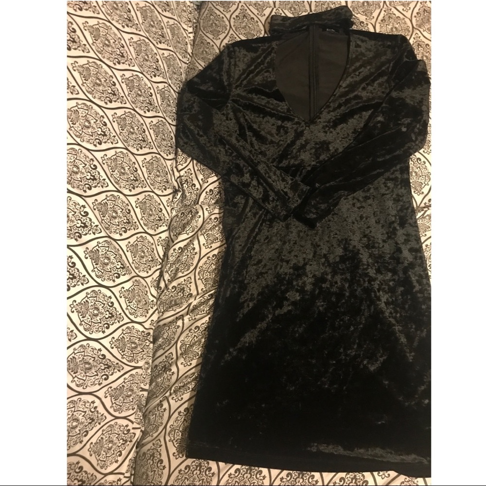 Bardot Crushed Velvet Dress